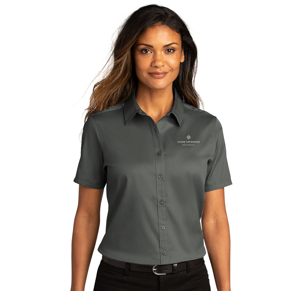 Ladies Short Sleeve SuperPro Twill Shirt